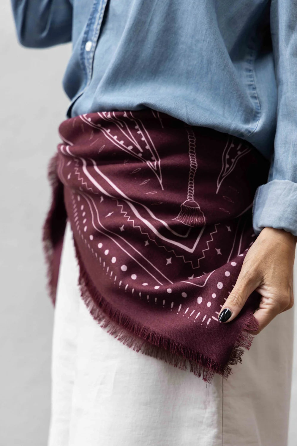 The Hadfield Wool Silk | Maroon