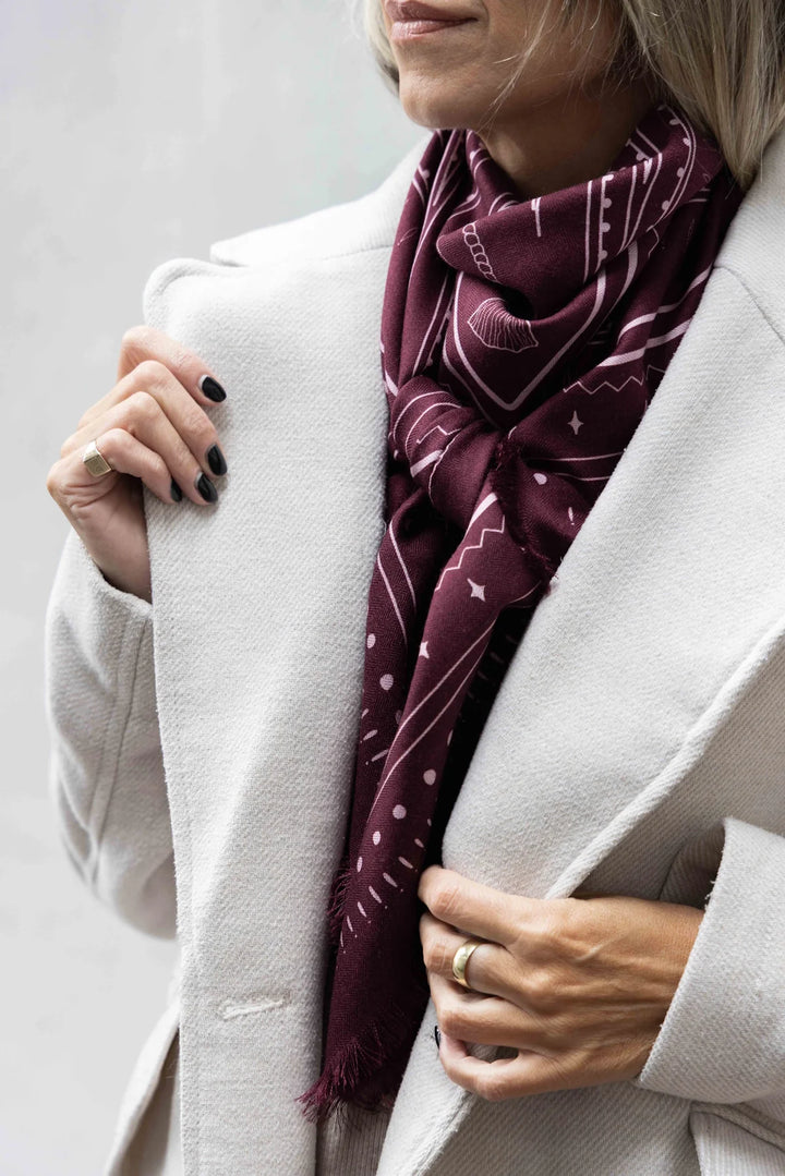The Hadfield Wool Silk | Maroon