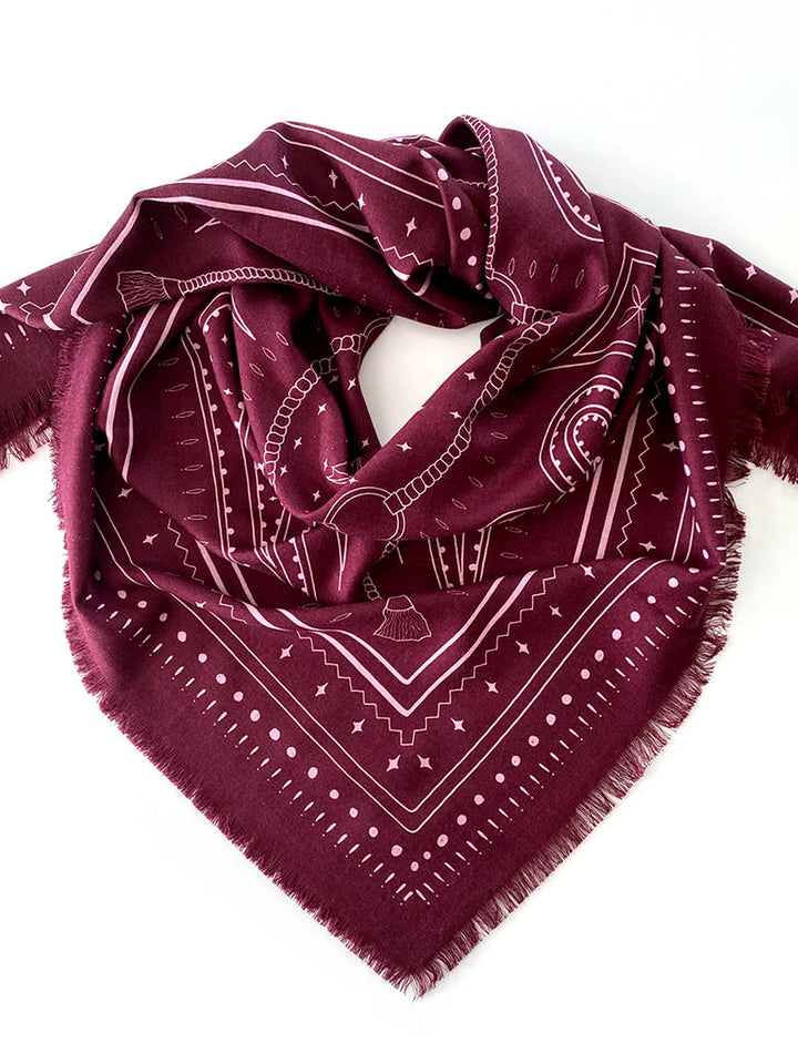 The Hadfield Wool Silk | Maroon