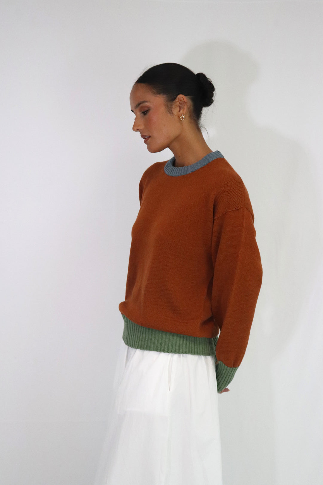 Alexandra Crew | Rust/Olive