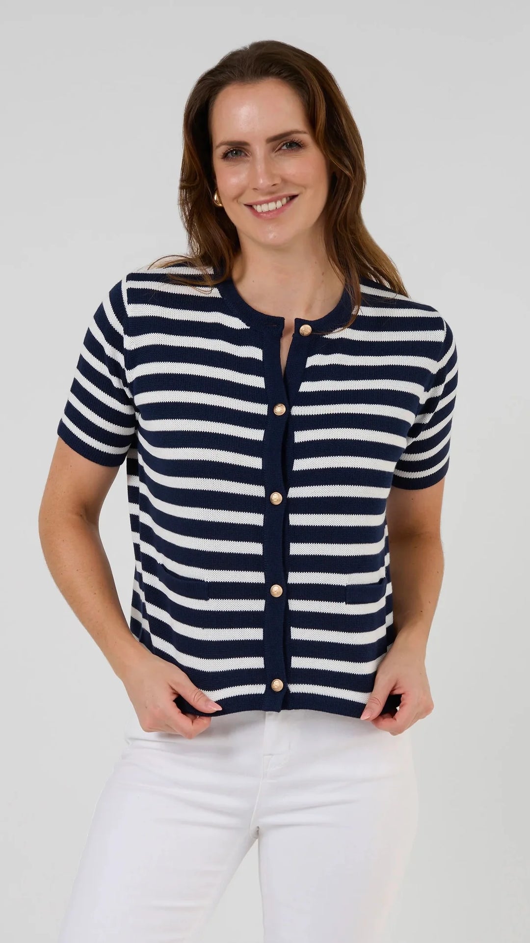 Rue Cardi | Navy/White Stripe