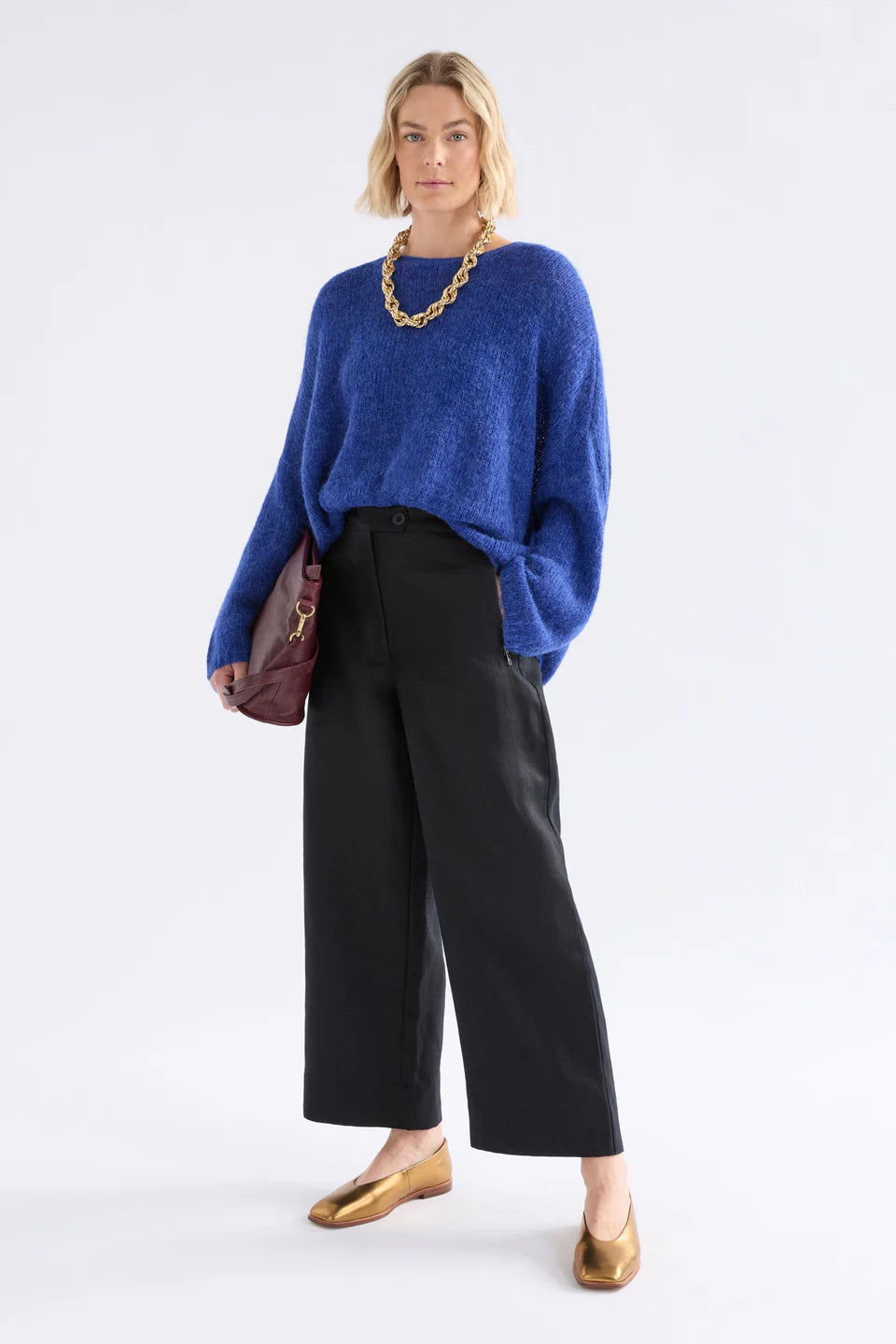 Agna Sweater | Deep Cobalt