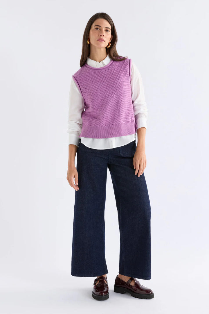 Naya Knit Vest | Violet