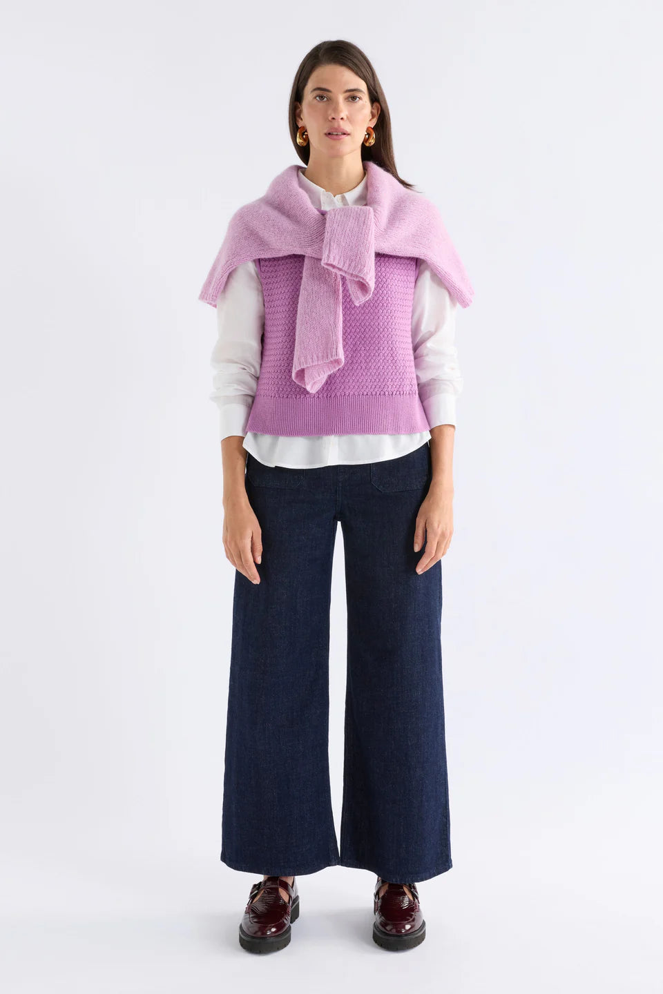 Naya Knit Vest | Violet