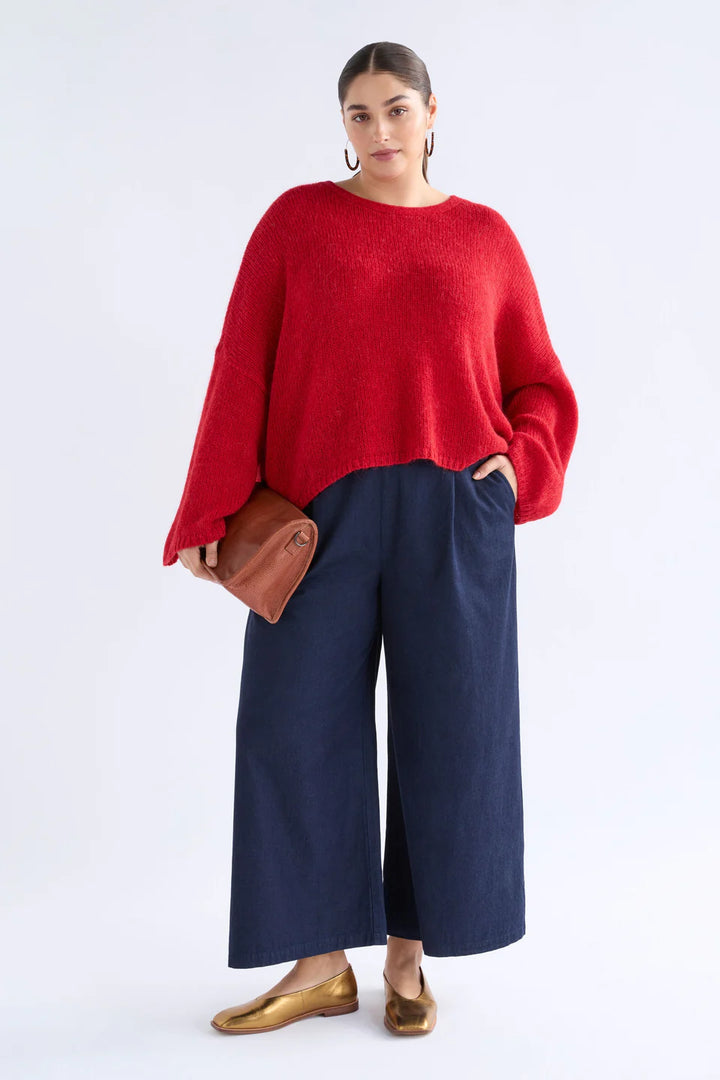 Agna Sweater | Flame Red