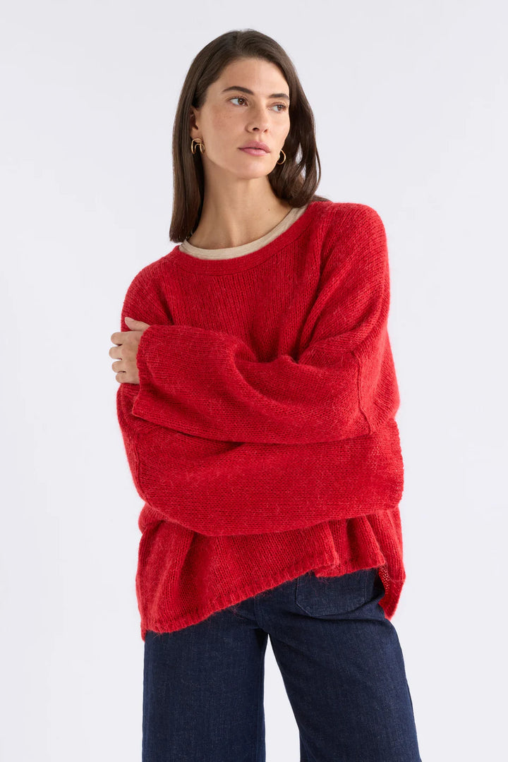 Agna Sweater | Flame Red