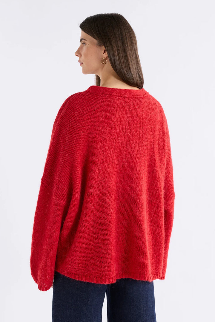 Agna Sweater | Flame Red