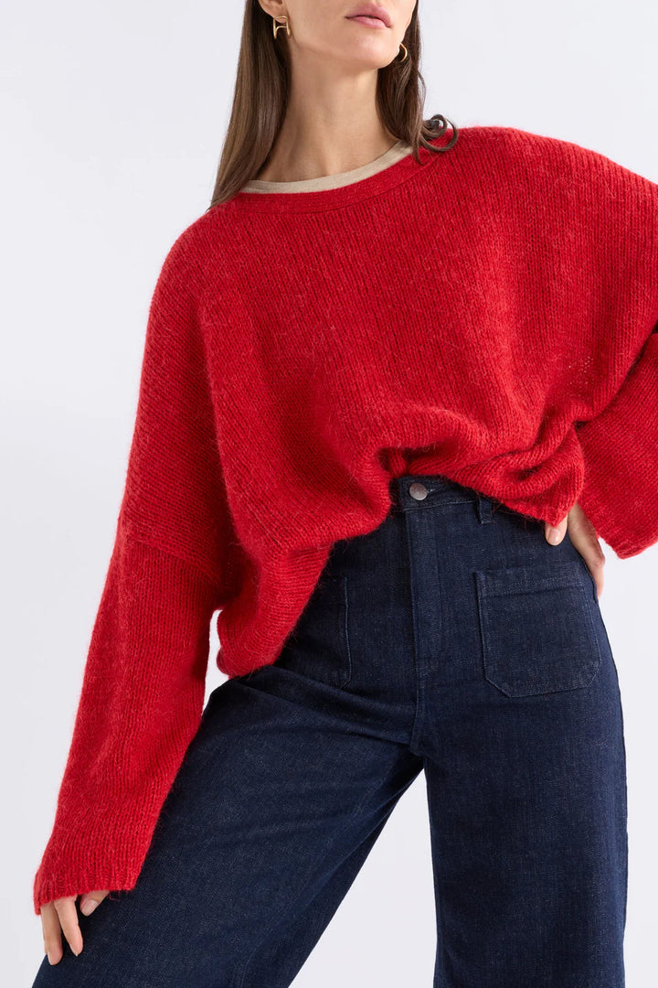 Agna Sweater | Flame Red