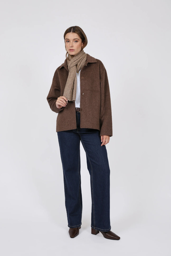 Loft Wool Coat | Mushroom