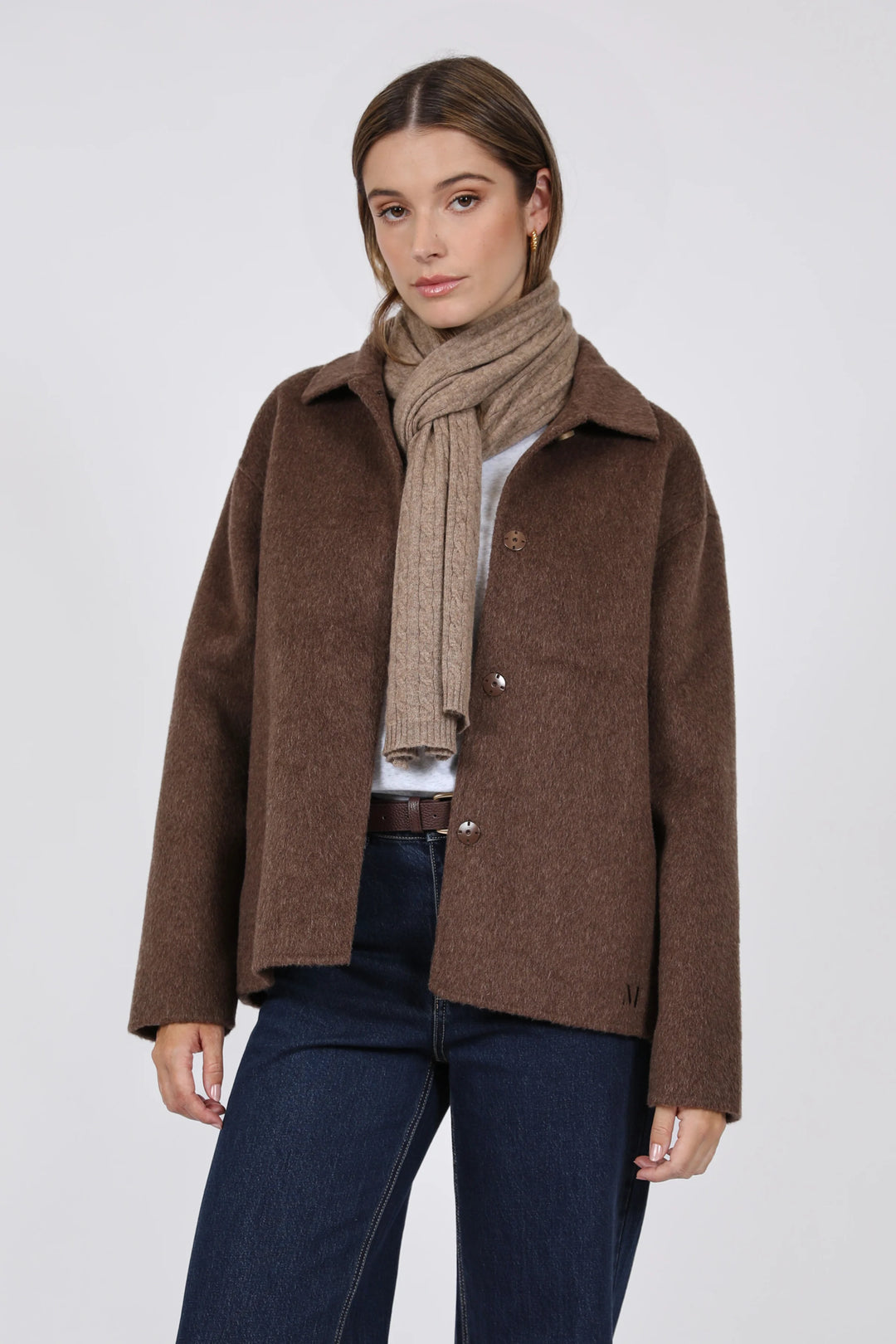 Loft Wool Coat | Mushroom