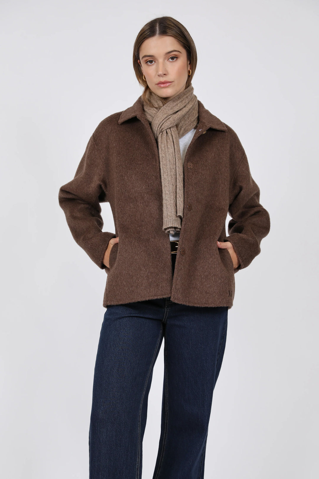 Loft Wool Coat | Mushroom