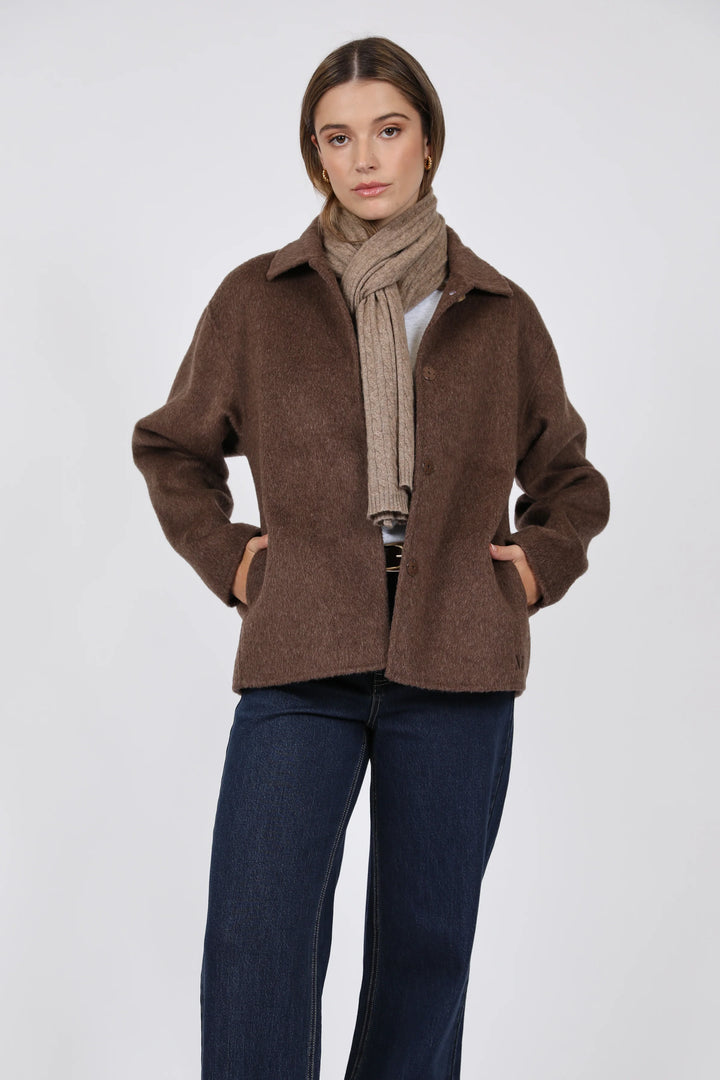 Loft Wool Coat | Mushroom