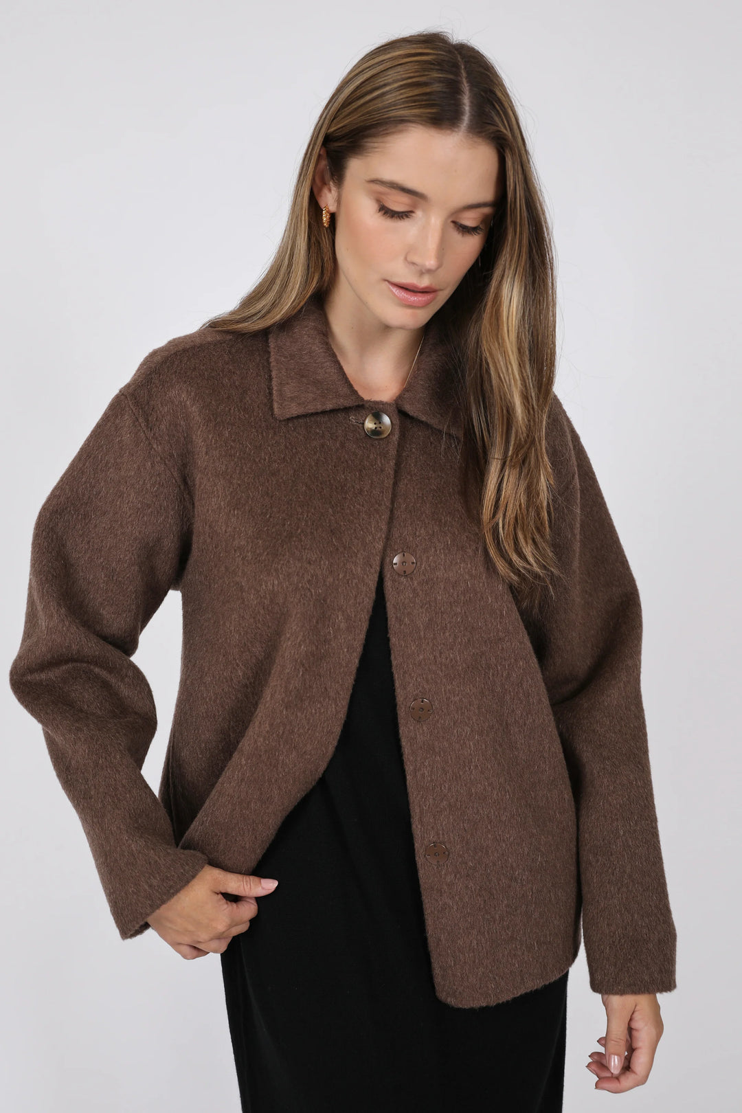Loft Wool Coat | Mushroom
