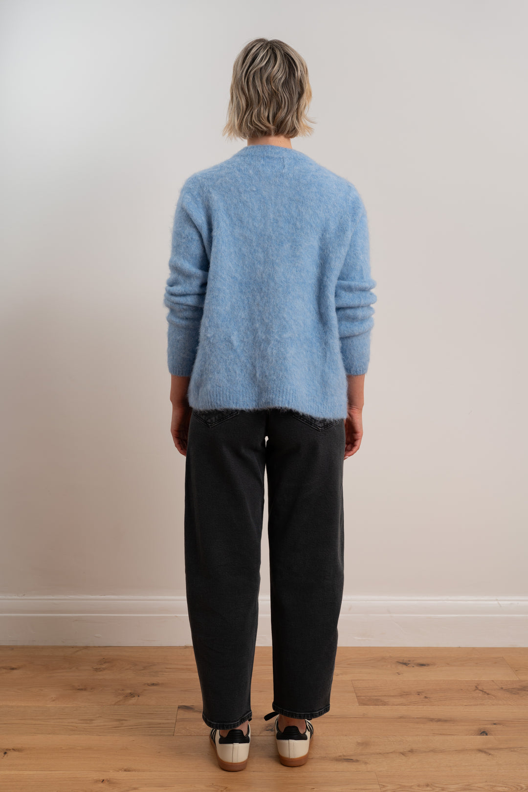 Brushed Cardigan | Pale Blue