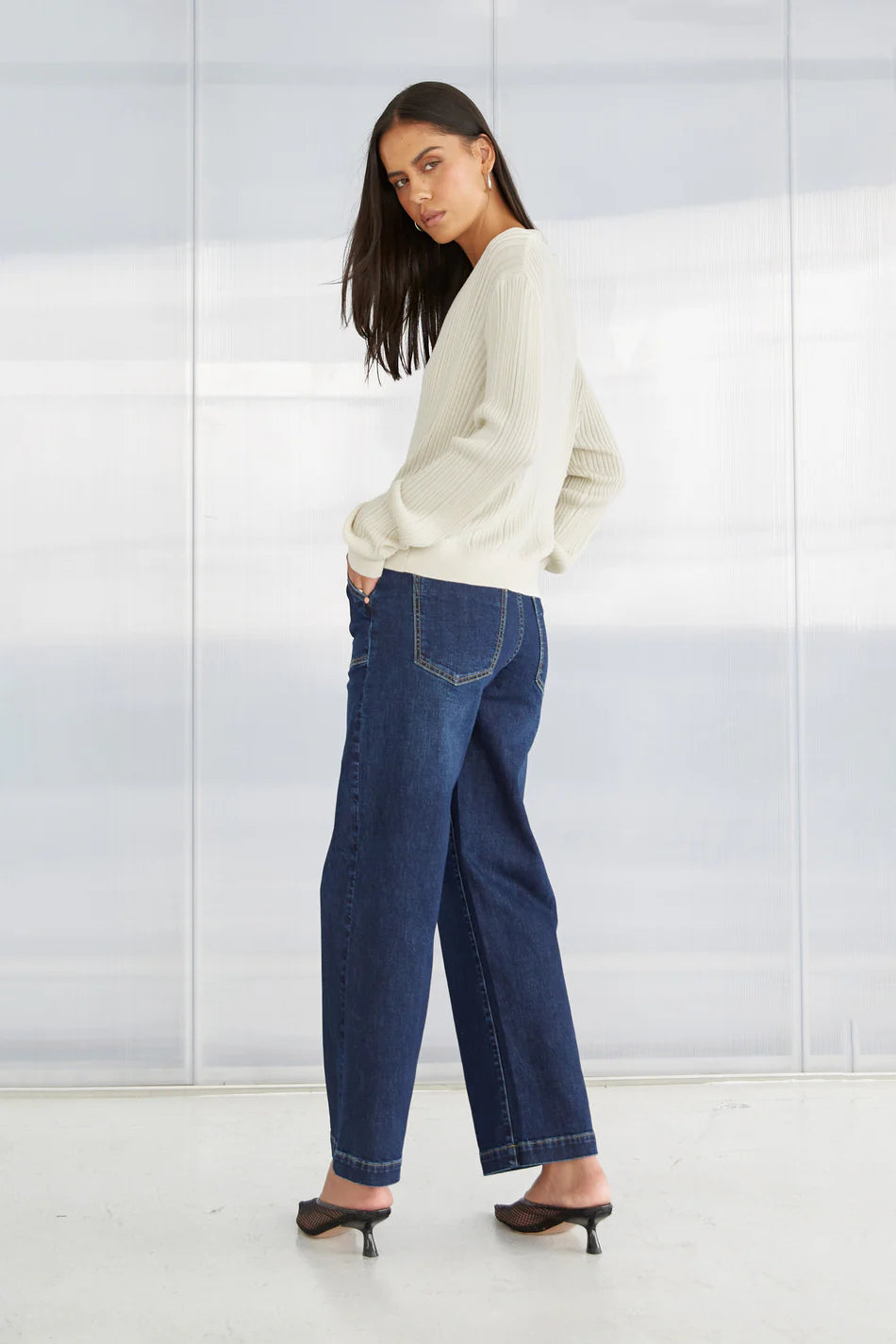 Marfa Denim Trousers | Paris Blue