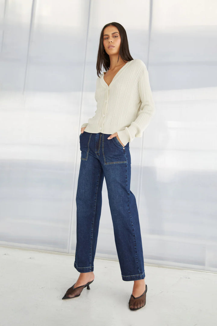 Marfa Denim Trousers | Paris Blue