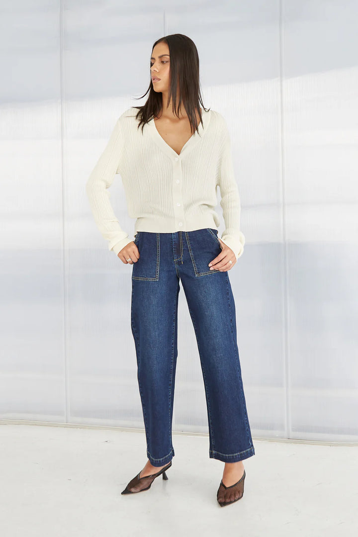 Marfa Denim Trousers | Paris Blue