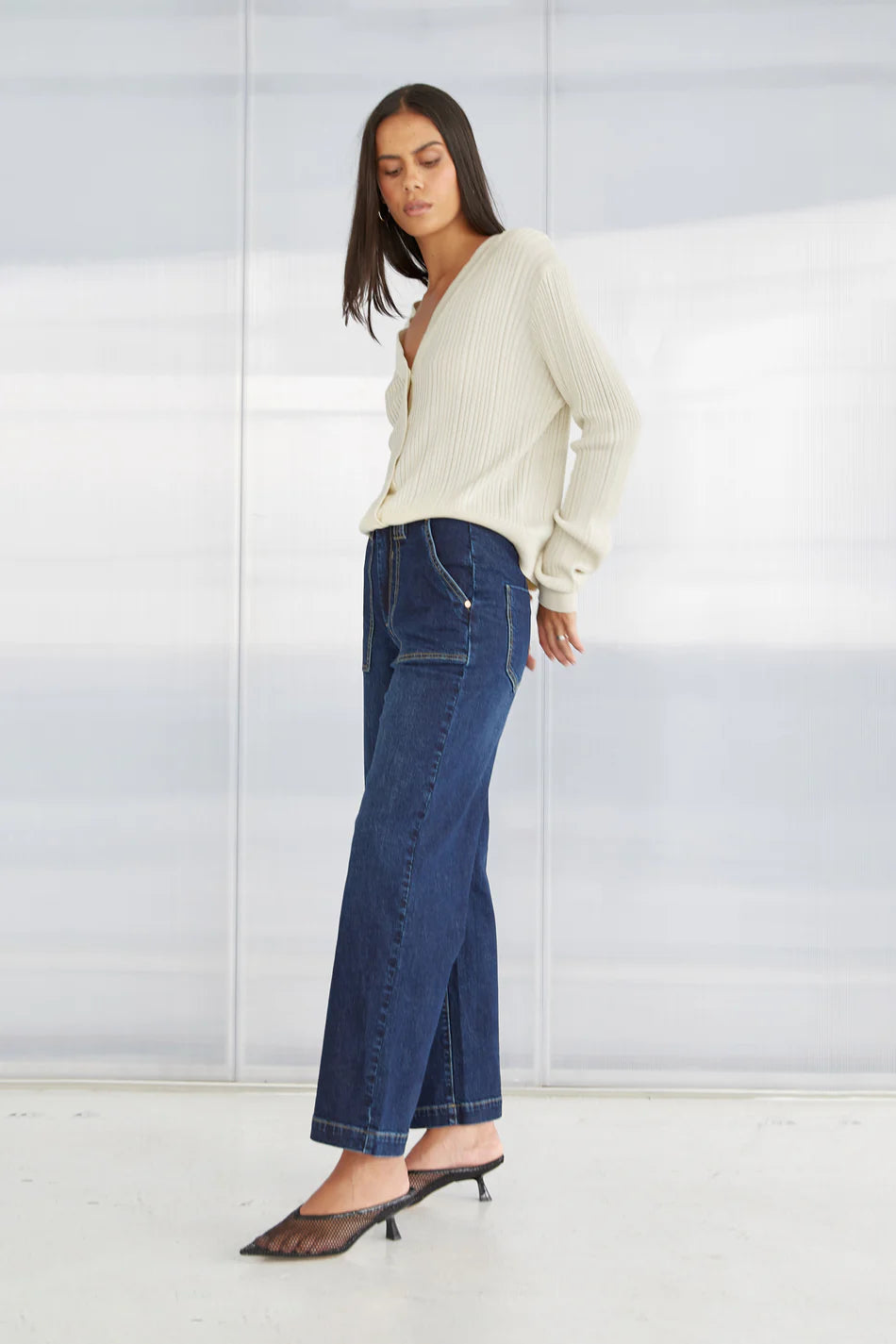 Marfa Denim Trousers | Paris Blue