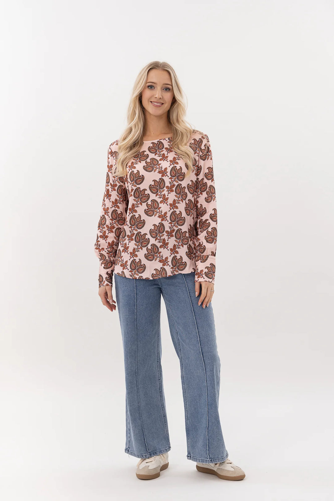 Finley Top | Blush Baroque