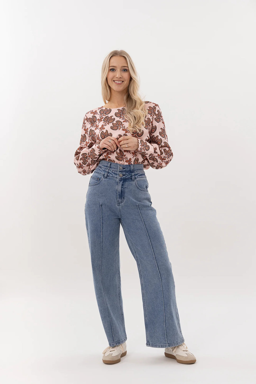 Finley Top | Blush Baroque
