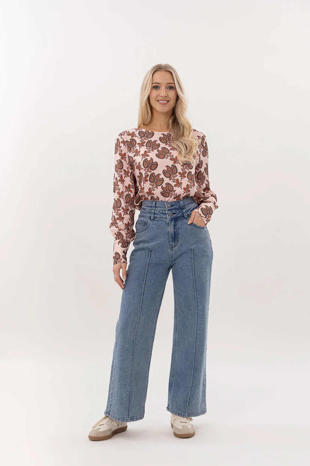 Finley Top | Blush Baroque