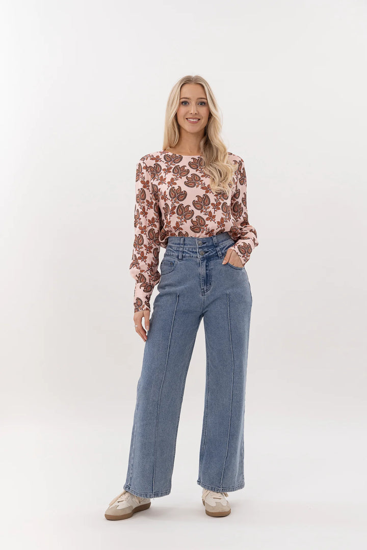 Finley Top | Blush Baroque