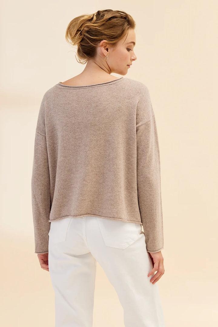 Reversible Button Cardi | Toast