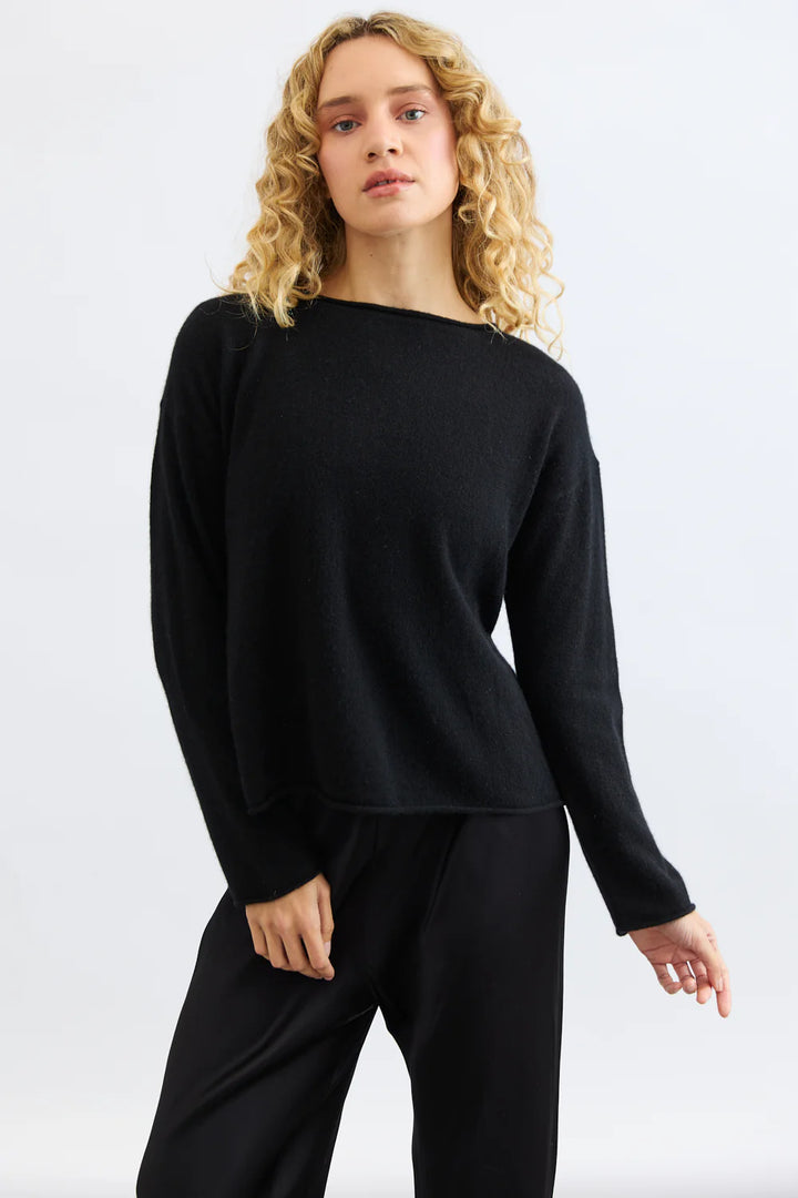 Reversible Button Cardi | Black