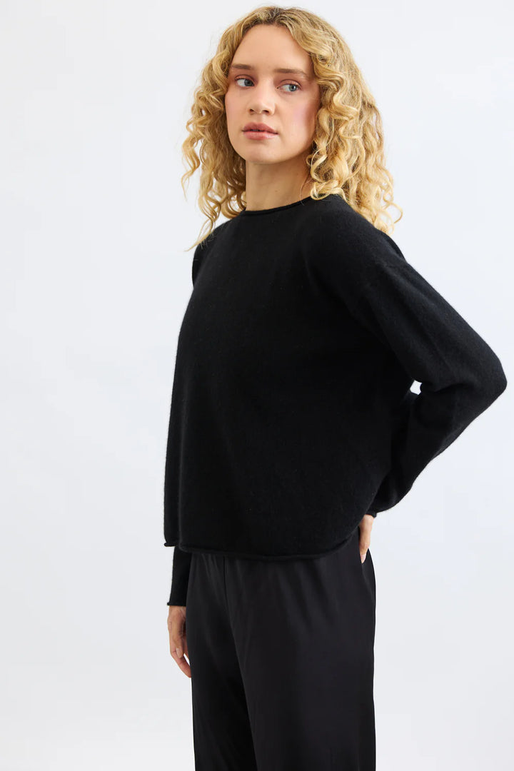 Reversible Button Cardi | Black