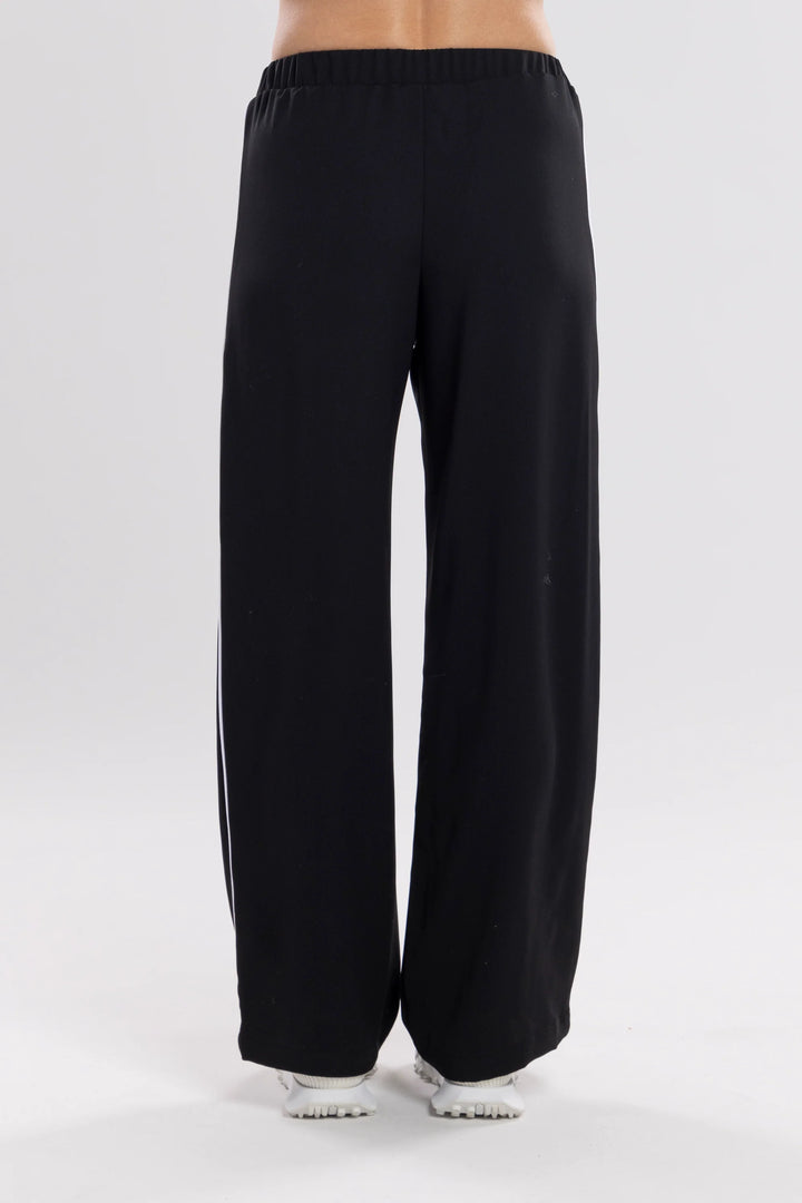 Gin Piped Pant | Black/White