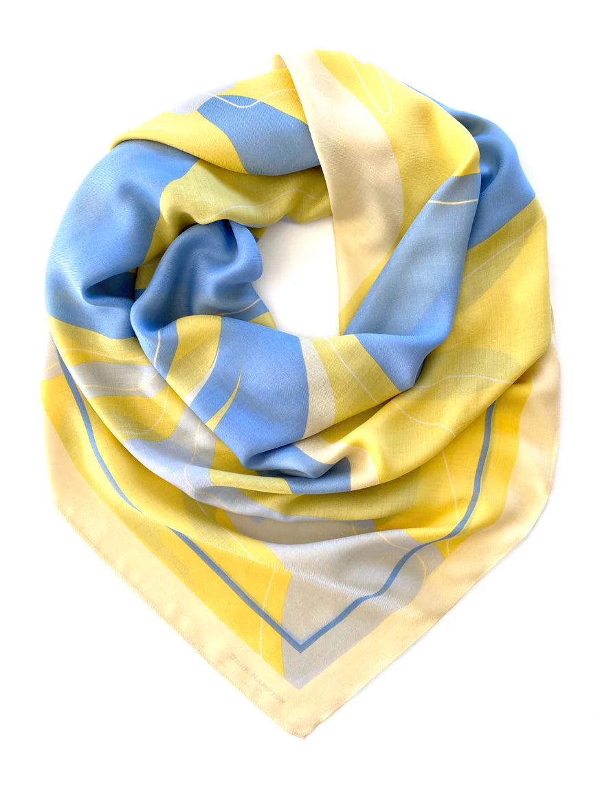 The Pannett Cashmere Modal | Blue/Yellow