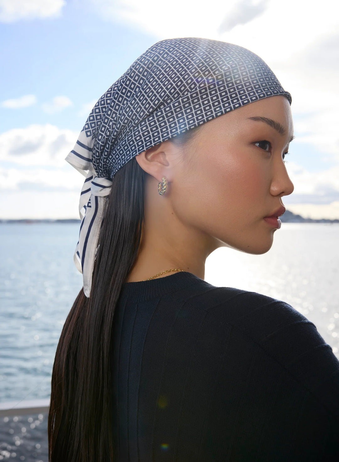 Prism Print Scarf | Ink