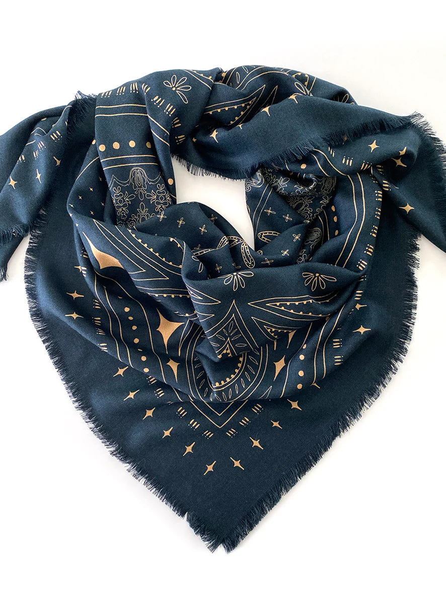 The Quin Wool Silk | Navy