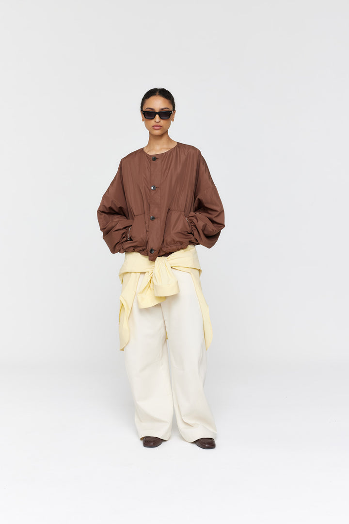 Forster Jacket | Brown/Cream