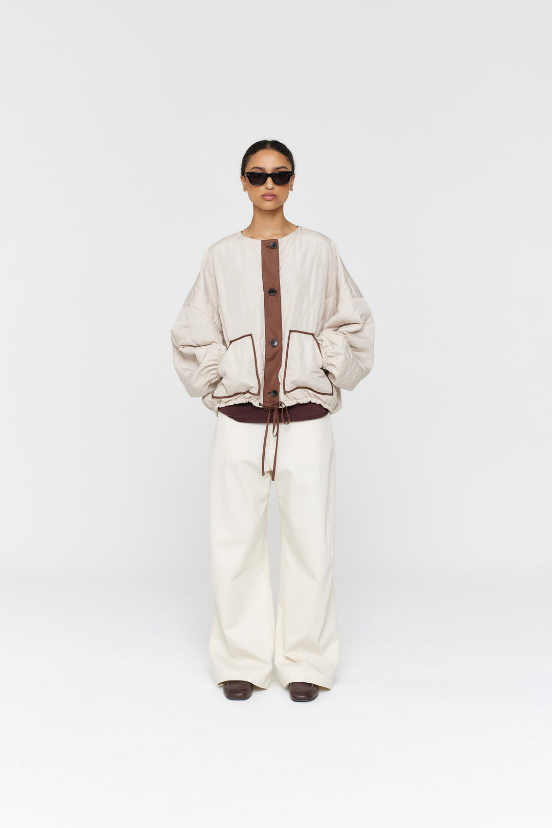 Forster Jacket | Brown/Cream