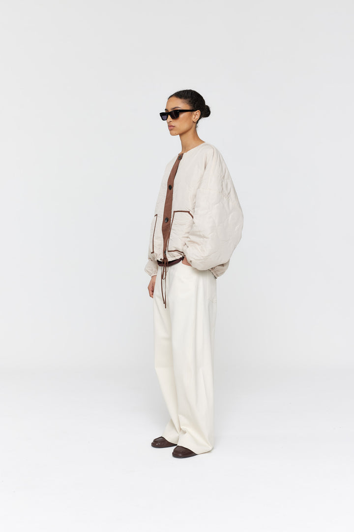 Forster Jacket | Brown/Cream