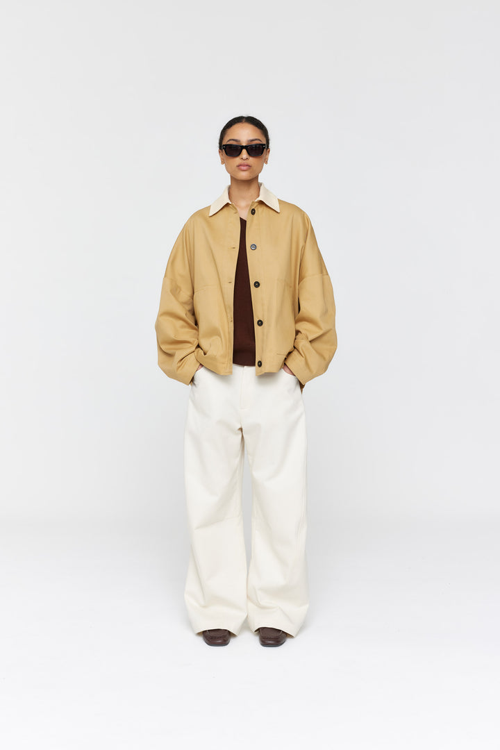 Franco Jacket | Tan/Ivory Cord