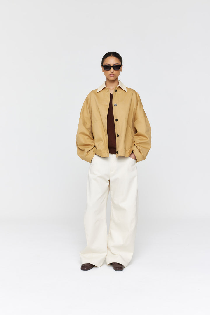 Franco Jacket | Tan/Ivory Cord