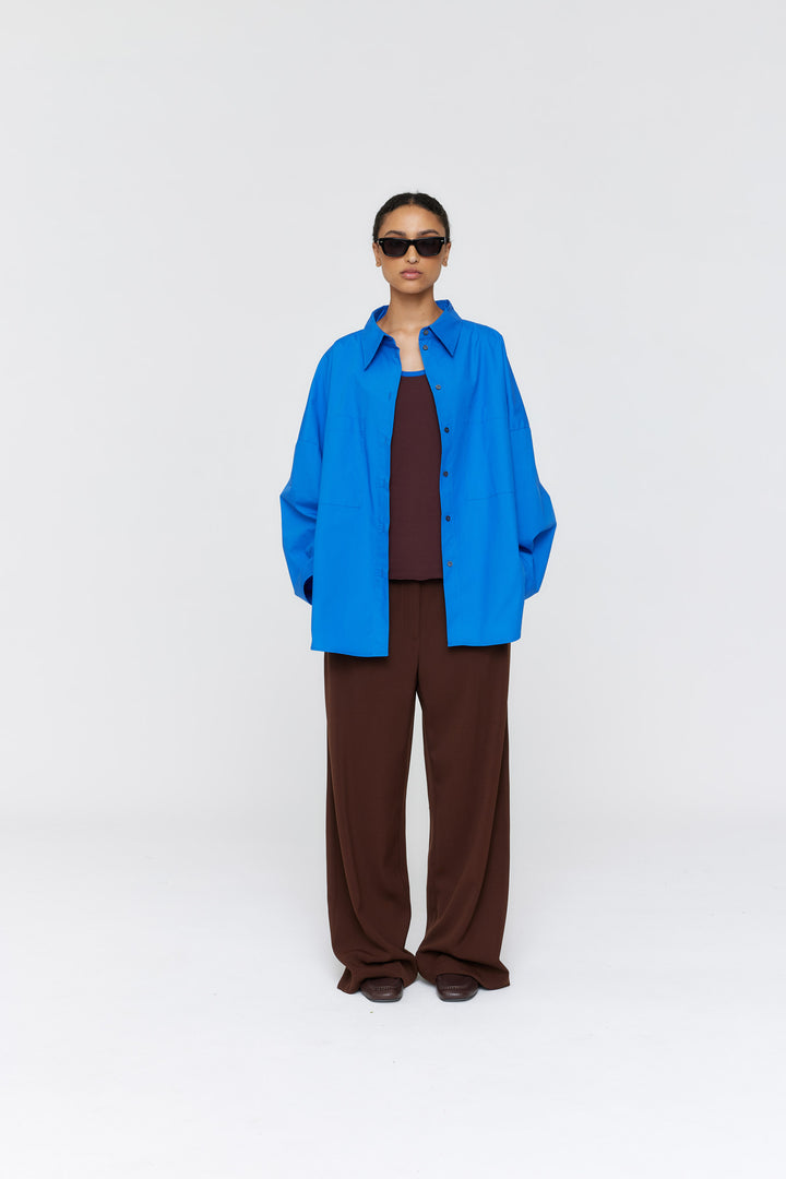 Serge Pant | Red Brown