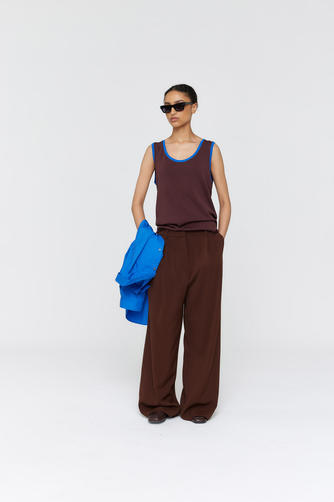 Serge Pant | Red Brown