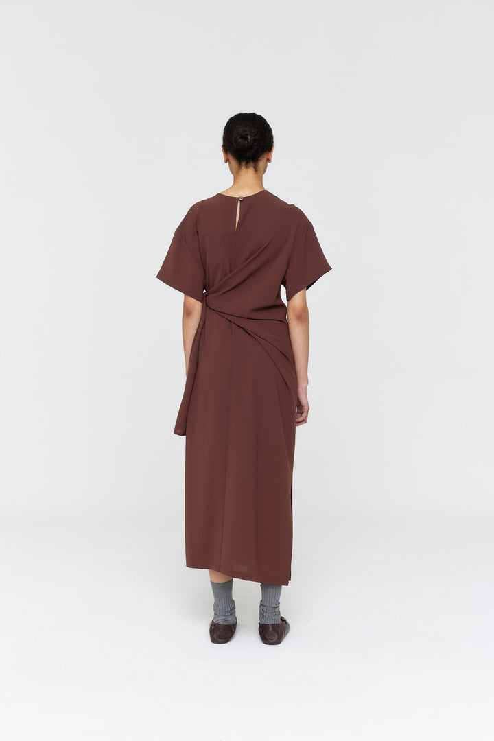 Diana Dress | Red Brown