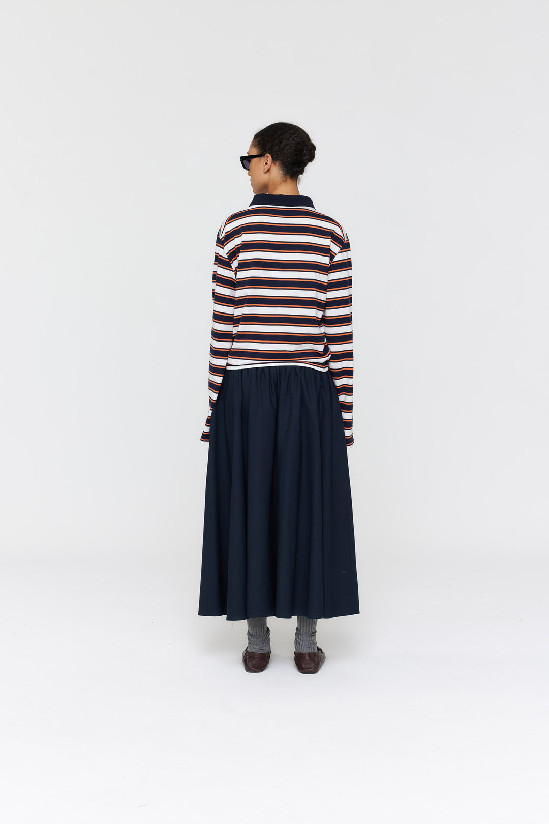 Alonso Polo Stripe | Ink/Cream