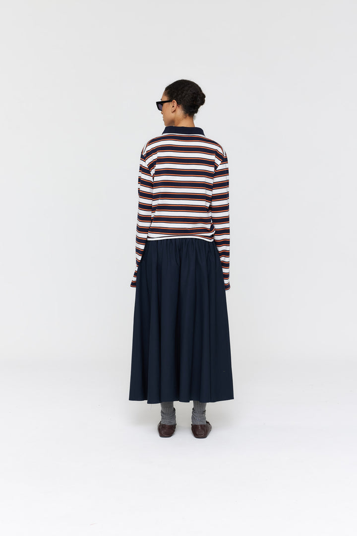 Alonso Polo Stripe | Ink/Cream