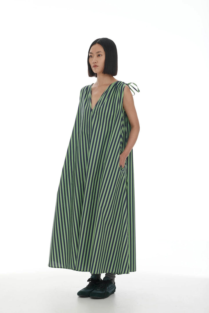 Armadi Dress | Lime Green/Purple