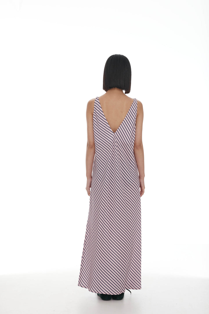 Moussa Dress | Light Pink/Plum