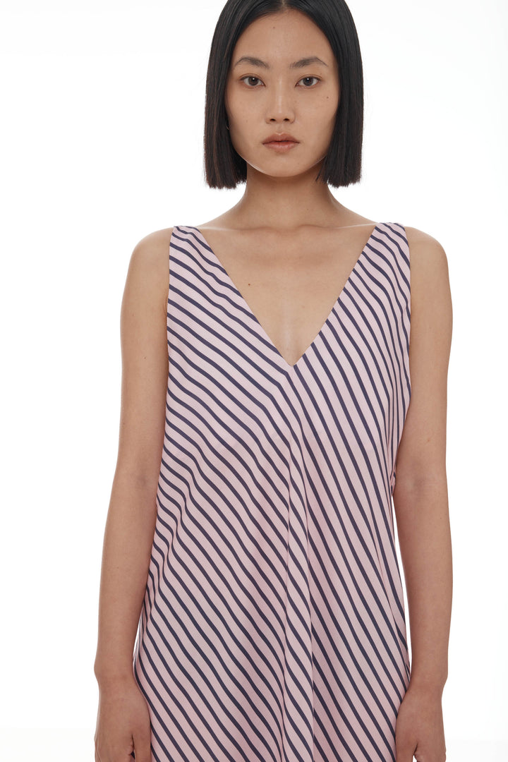 Moussa Dress | Light Pink/Plum