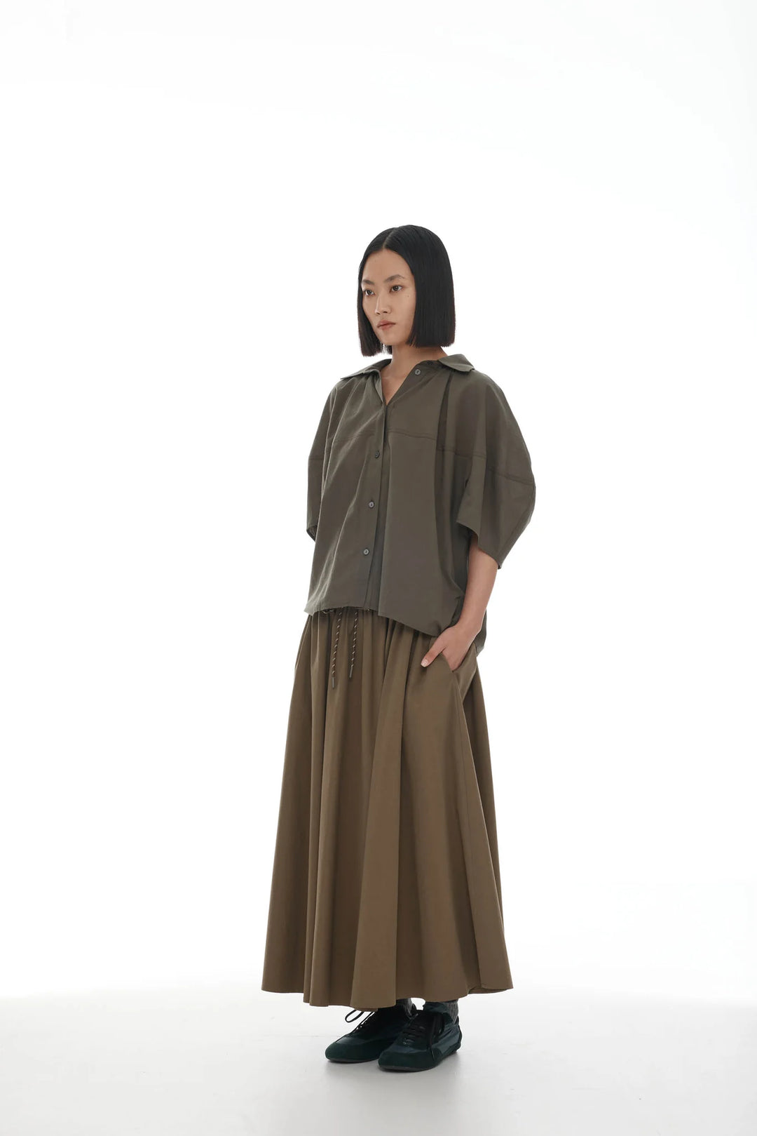 Citterio Shirt | Dark Khaki