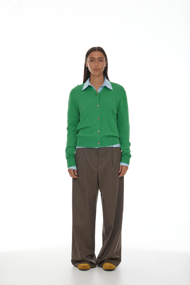 Fils Cardigan | Grass Green