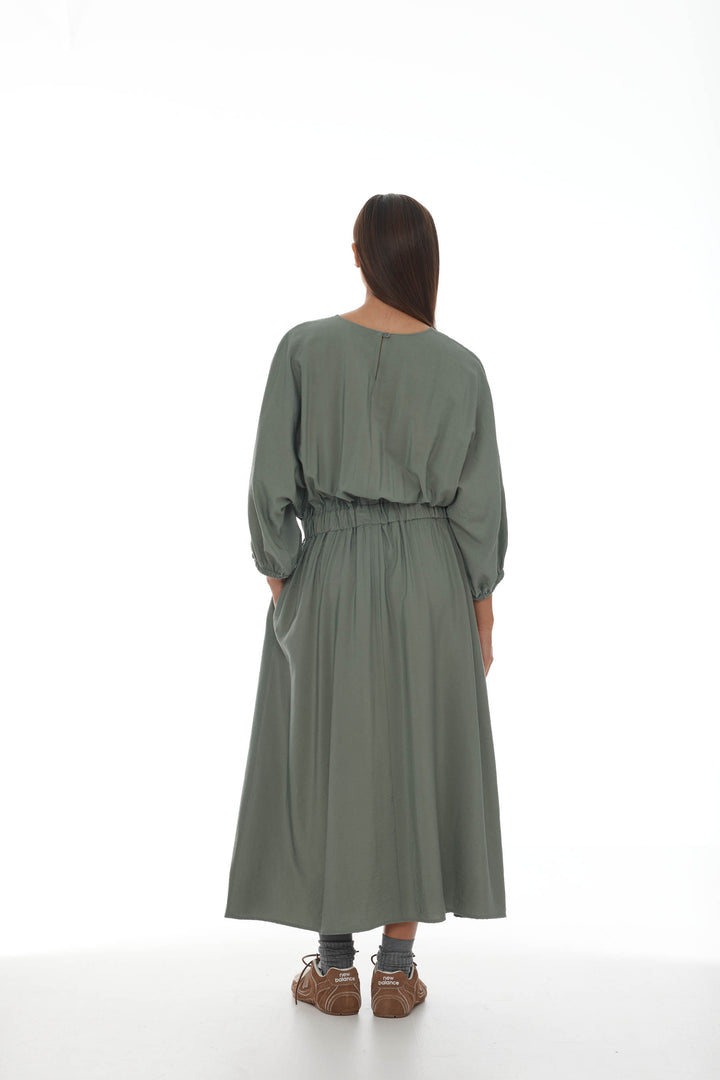 Olivier Dress | Dark Sage