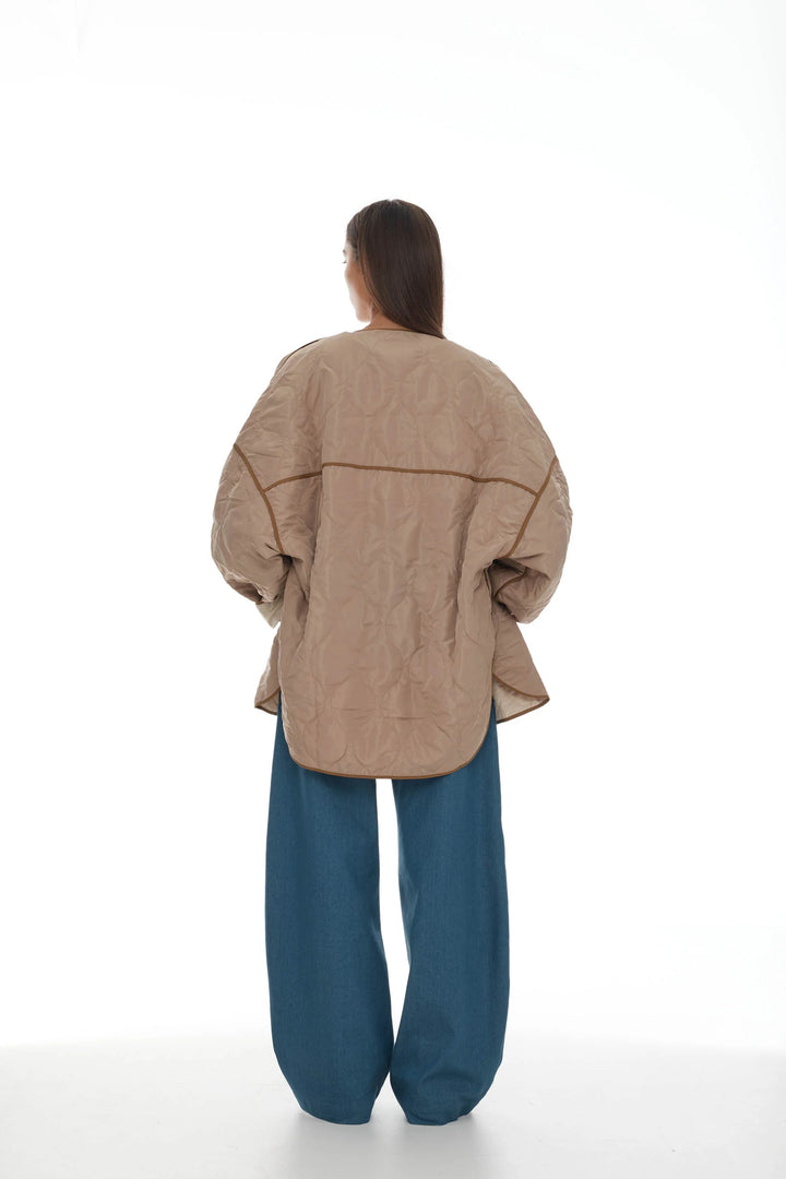 Padded Flynn Jacket | Tan